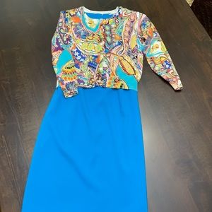 Women’s sleeveless dress with cardigan